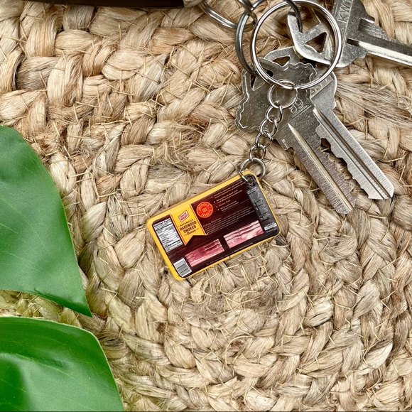 Bacon Keychain | Handmade | Mini Brands | Quirky | Fun | NWOT - Picture 9 of 14